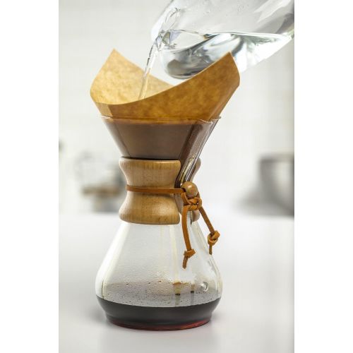  CHEMEX Classic Series, Pour-Over Glass Coffeemaker, 10 Cup - Exclusive Packaging: Kitchen & Dining