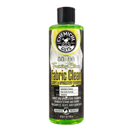  Chemical Guys CWS20316 Foaming Citrus Fabric Clean Carpet & Upholstery Shampoo (16oz), 16. Fluid_Ounces