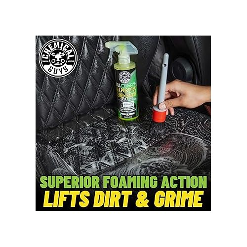  Chemical Guys CLD_101_16 All Clean+ Citrus Based All Purpose Super Cleaner, Safe for Cars, Trucks, SUVs, Motorcycles, RVs & More, 16 fl oz, Citrus Scent