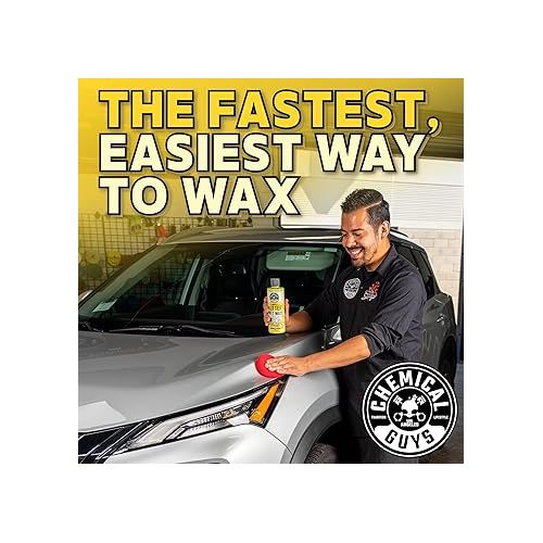  Chemical Guys WAC_201_16 Butter Wet Wax, Deep Wet Shine for Cars, Trucks, SUVs, RVs & More, 16 fl oz, Banana Scent