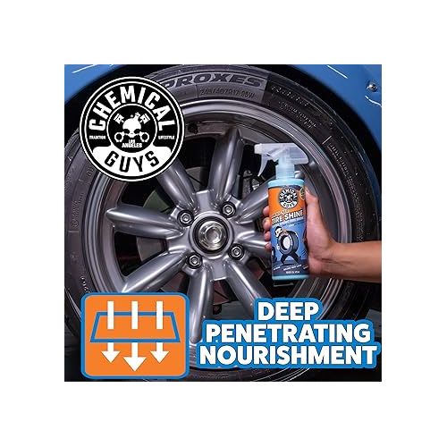  Chemical Guys TVD11316 Tire Kicker Sprayable Extra Glossy Tire Shine (Works on Rubber, Vinyl & Plastic) Safe for Cars, Trucks, Motorcycles, RVs & More, 16 fl oz