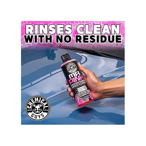  Chemical Guys CWS_402 Mr. Pink Foaming Car Wash Soap (Works with Foam Cannons, Foam Guns or Bucket Washes) Safe for Cars, Trucks, Motorcycles, RVs & More, 128 fl oz, Candy Scent