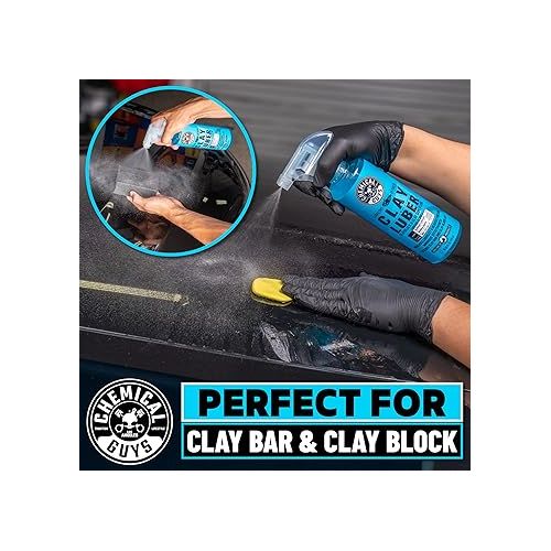  Chemical Guys CLY_113 OG Clay Bar & Lubber Synthetic Lubricant Kit - 16 fl oz, Light/Medium Duty, for Car Lovers, Detailers & Auto Enthusiasts - Essential Car Detailing Kit Accessory, 2 Items, Yellow