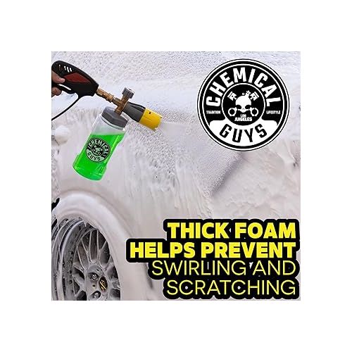  Chemical Guys EQP324 Big Mouth Max Release Foam Cannon (Car Wash, Home Wash & Boat Wash Foam Cannon That Connects to Your Pressure Washer) 34 oz Bottle