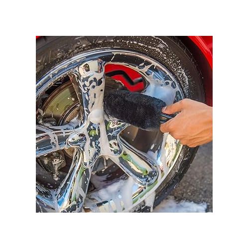  CHEMICAL GUYS Acc_B01 Gerbil Wheel and Rim Brush (Safe for Exhaust, Tires, Rims, Engine Bays, & More)