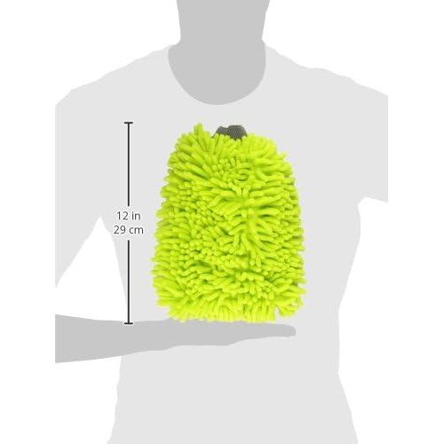  Chemical Guys MIC_493 Chenille Microfiber Premium Scratch-Free Wash Mitt, Lime Green