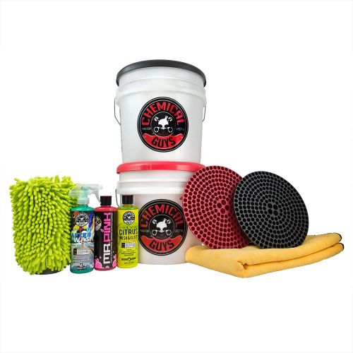  Chemical Guys HOL129 Best Two Bucket Wash and Dry Kit (11 Items), 16 fl. oz, 11 Pack