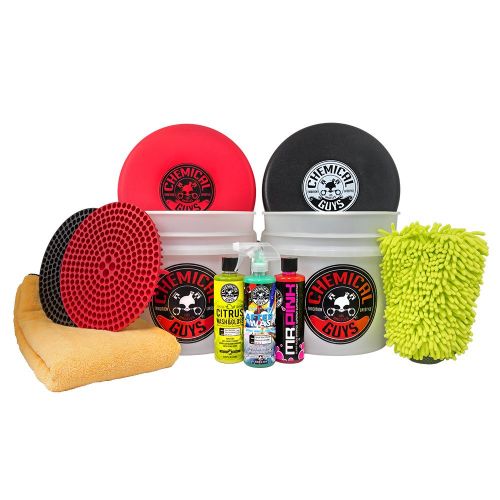  Chemical Guys HOL129 Best Two Bucket Wash and Dry Kit (11 Items), 16 fl. oz, 11 Pack