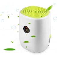 Chen Electric Portable Dehumidifier,Compact 800ml Capacity,Liquid Crystal Display Temperature and Humidity, Ideal for Bathrooms, Bedrooms, RV and Closets