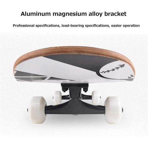  chengnuo Mini Longboard Skateboards Anime Tokyo Ghoul Standard 7 Layer Professional Deck Skate Board for Beginners Kids Outdoor Gift(Size:31inch)