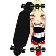 chengnuo Gift Skateboards Complete Four-Wheel Mini Longboard 8 Layer Cruiser Deck Anime Series My Hero Academia Board Surface 31 Inch Skateboard（Himiko Toga）