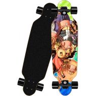chengnuo Skateboards Complete 31 Inch Mini Longboard Beginners Anime to Skateboard Kids 8 Layers Deck One Piece Skate Board Pattern