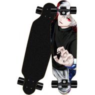 chengnuo Standard Mini Longboard Complete Professional Skateboards 8 Layer Deck Anime Tokyo Ghoul 31 Inch Skate BoardColor: 1