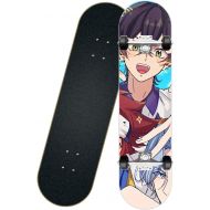 chengnuo Anime Skateboard 31 Inch Longboards 7 Layers Concave Decks Complete Cruiser Professional Standard Anime Series SK8 The Infinity Series Skateboards for Adults Beginners