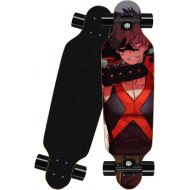 chengnuo Boys Skateboards Complete Mini 8 Layer Cruiser Deck Longboard Anime Series My Hero Academia Board Surface 31 Inch Four-Wheel Skateboard（Bakugou Katsuki）