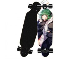 chengnuo Girls Skateboards Professional 8 Layer Deck Cruiser 31 InchComplete Anime Board Surface ONE Punch-Man Series Mini Longboard