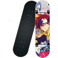 chengnuo Skateboards Complete Anime SK8 The Infinity:REKI Pattern 31 Inch Mini Longboard Suitable Beginner Skill Skateboard Gift