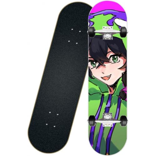  chengnuo Standard Anime SK8 The Infinity Series Skateboard Mini Longboard Complete Professional Skateboards 7 Layer Deck 31 Inch Skate Board Miya Pattern