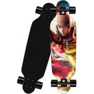 chengnuo 31 Inch Skateboards Professional 8 Layer Deck Cruiser Complete Anime Boys Board Surface ONE Punch-Man Series Mini Longboard Saitama
