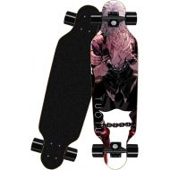 chengnuo Skateboards Complete Mini 8 Layer Cruiser Deck Longboard Anime Series Board Surface My Hero Academia 31 Inch Four-Wheel Skateboard（Shigaraki Tomura）