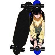 chengnuo Skateboards Anime Haikyuu!! Mini Longboard Complete Cruiser 8 Layer Professional Deck Board Surface Skateboard 31 Inch Tobio Kageyama