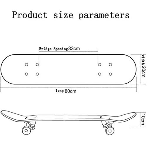  chengnuo Mini Longboard Standard Anime Skateboards SK8 The Infinity Series 7 Layer Deck 31 Inch Skate Board Professional Complete Skate Board