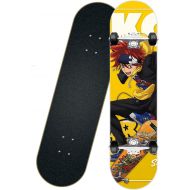 chengnuo SK8 The Infinity Anime Skateboards Complete 31 Inch Skateboard REKI Pattern Concave Deck for Adult Kids