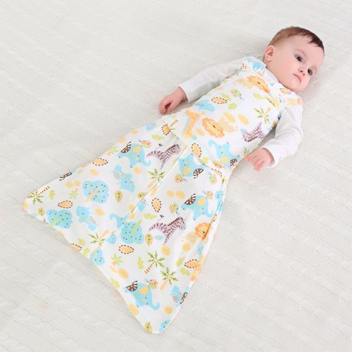  Chenille SleepSack 100% Cotton Swaddle Cartoon Pattern For Baby (2-6M)