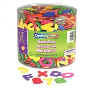 Chenille Kraft CK-4304 Wonder Foam Letters and Numbers, 6 Height, 6.9 Wide, 6.9 Length, 1/2 lb. (1500 count)