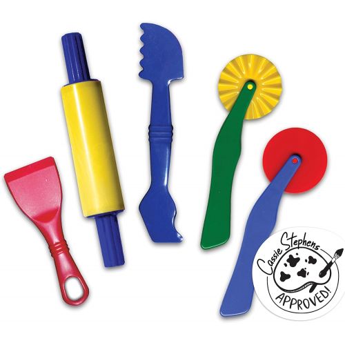  [아마존베스트]Creativity Street Dough Tools, 5 Assorted Patterns, 5 to 8, 5 Pieces