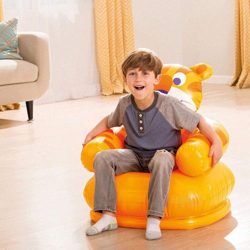  Chenjinxiang01 Inflatable Sofa, Child Seat Baby Portable Safety Back Seat, Cute Animal Shape, Gift (Color : C, Size : 65×64×75CM)