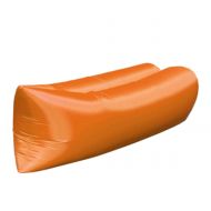 Chenjinxiang01 Air Sofa, Outdoor Lazy Inflatable Sofa Portable Air Mattress Lunch Break Folding Chair Single Beach Inflatable Cushion, Inflatable Sofa - Green (Color : Orange, Size : 2007050cm)