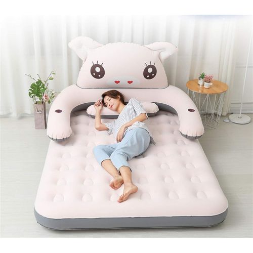  Chenjinxiang01 Air Sofa, 2019 Mascot Fortune Pig Outdoor Camping Inflatable Bed Air Bed Double Home Bedroom Charge Single Sofa Bed, Gift (Color : Bear 1, Size : 192cm152cm93cm)