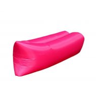 Chenjinxiang01 Air Sofa, Outdoor Lazy Inflatable Sofa Portable Air Mattress Lunch Break Folding Chair Single Beach Inflatable Cushion, Inflatable Sofa - Green (Color : Rose red, Size : 2007050cm)