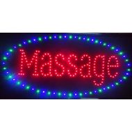 Chenxi CHENXI Large Animation Led Massage Open Business Store Signs for Massage Spa Indoor Size 80 CM X 40 CM (40W X 80L Massages)