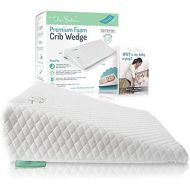 Cher Bebe Crib Wedge for Reflux & Colic | High Incline and Foldable | Cotton & Waterproof Covers | Baby Sleep Positioner for Over or Under The Mattress | Newborns Sleep Solution (S