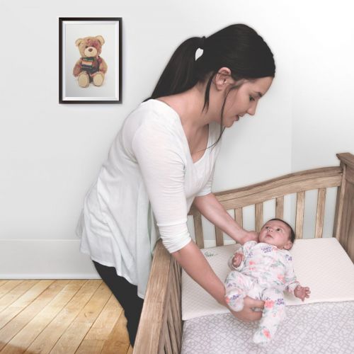  Cher Bebe Crib Wedge for Reflux & Colic | High Incline and Foldable | Cotton & Waterproof Covers | Baby Sleep Positioner for Over or Under The Mattress | Newborns Sleep Solution (S