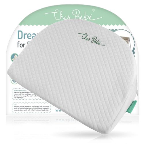  Cher Bebe Wedge Pillow for Halo and Chicco LullaGo Bassinets | High Incline for Reflux and Colic |...