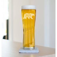 /CherishUs Papa Bear Beer Glass, Beer Glass for Dad, Fathers Day Gift (ALL29 - L1D1P + 31D1HP)