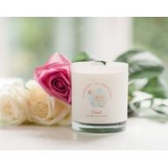 Cherishthememorycouk Romantic Summer Wedding Candle Earl Grey Tea & Cucumber Luxury Scented Candle, Thank you bridesmaid personalised scented candle gift idea,