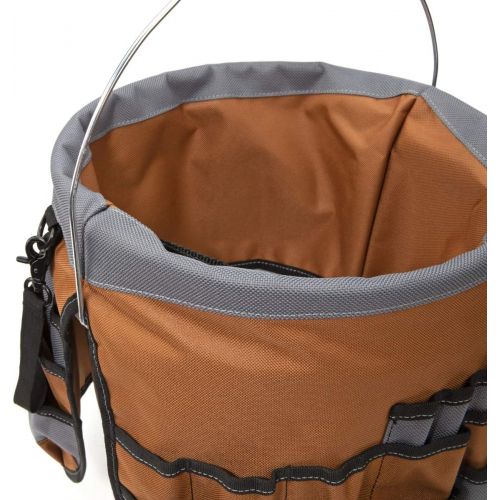  [아마존베스트]Dickies Work Gear Dickies 35-Pocket 5-Gallon Bucket Organizer With Drill Holster, Padded Handle, and Tape Tether, for Contractors and Painters