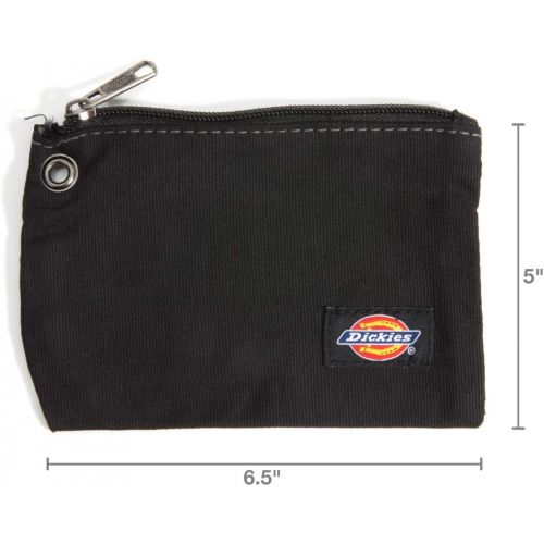  [아마존베스트]Dickies Work Gear Dickies Set of 3 Small Canvas Utility Pouches, Zippered, for Organizing Small Tools and Fasteners, Grey/Tan/Black