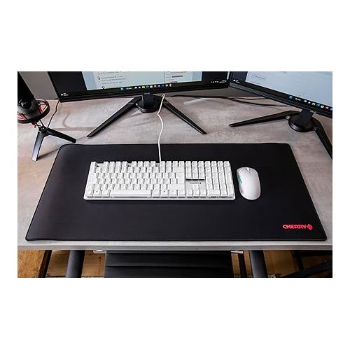  Cherry KC 200 MX Mechanical Office Keyboard with New MX2A switches. Modern Design with Metal Plate Frame (White W/MX2A Brown Switch)