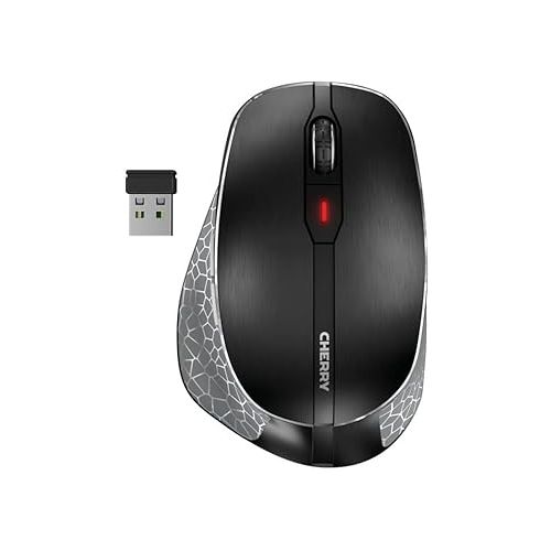  CHERRY DW 9500 Slim Wireless Desktop Keyboard and Mouse Combo, Extra Flat Thin Design with Ergo Friendly Mouse Companion. Bluetooth or USB Receiver.