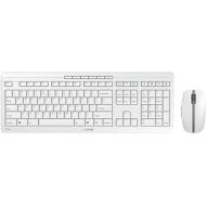 CHERRY Stream Desktop - Wireless Keyboard and Mouse Combo - US Layout - QWERTY Keyboard (White)