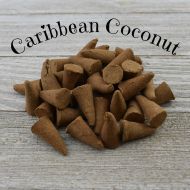 CherryPitCrafts Caribbean Coconut Incense Cones - Hand Dipped Incense Cones