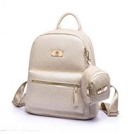 CherryRoll Cherry Roll Backpacks Girls Lightweight Cute 2 Piece School Backpack Travel Bag (White)