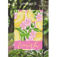 CherryTreeLaneDesign Personalized Garden Flag - Watercolor Lemonade - Sweet Summertime - Landscaping Decor - Personalized Gift