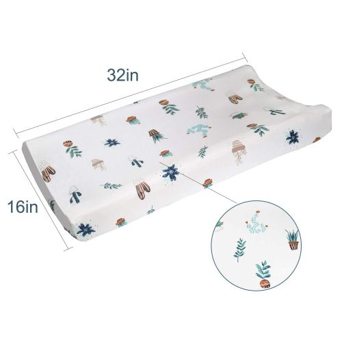  [아마존베스트]Cherub Changing Pad Covers or Cradle Sheets for Baby Boys Girls, 2-Pack