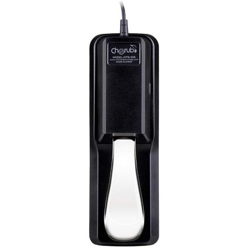  Cherub WTB-005 Sustain Pedal for all Electronic Keyboards & Digital Pianos (Black)